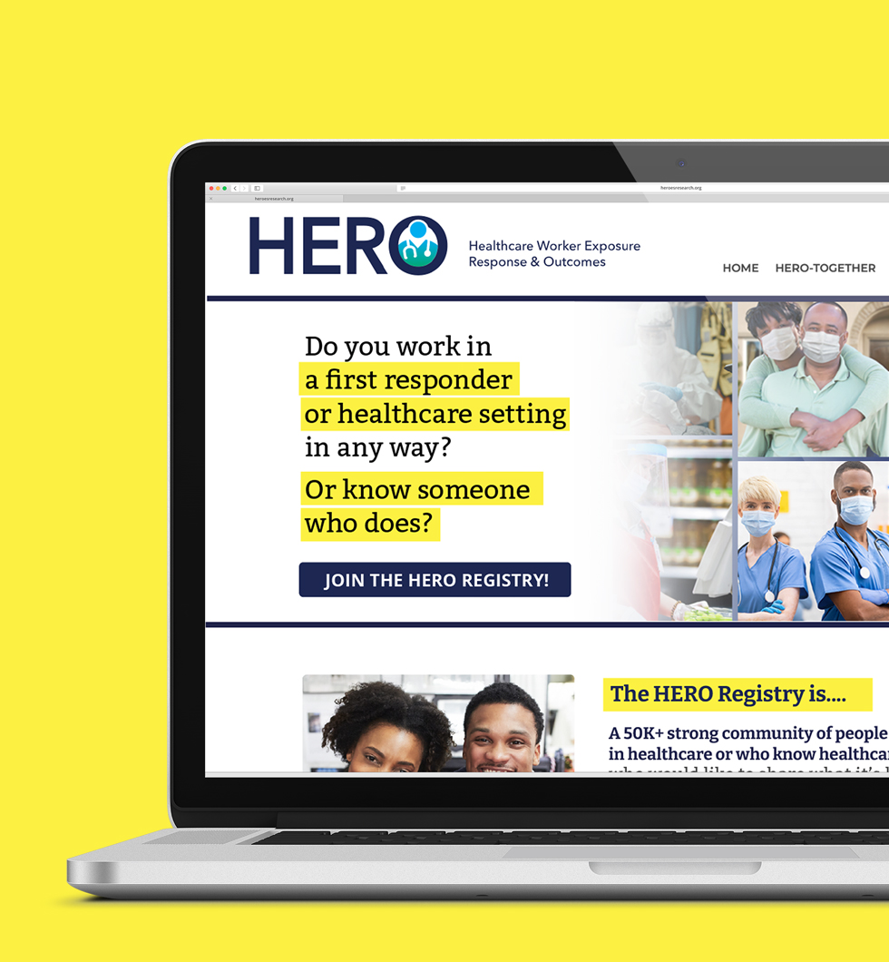 Hero Registry Recruitment Campaign : Website